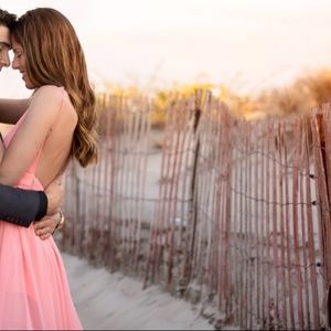 Pink Lily Pink Open back dress size smal